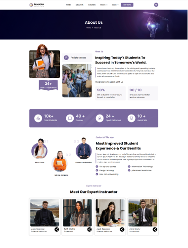 Education About Us Page