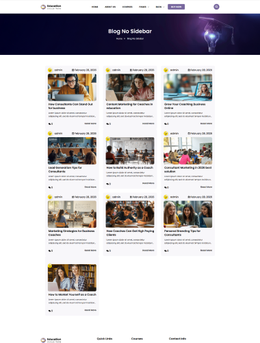 Education Blog Page